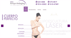 Desktop Screenshot of clinicasarroyoantiaging.com